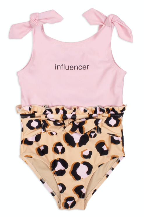 Leopard Influencer One Piece Bathing Suit