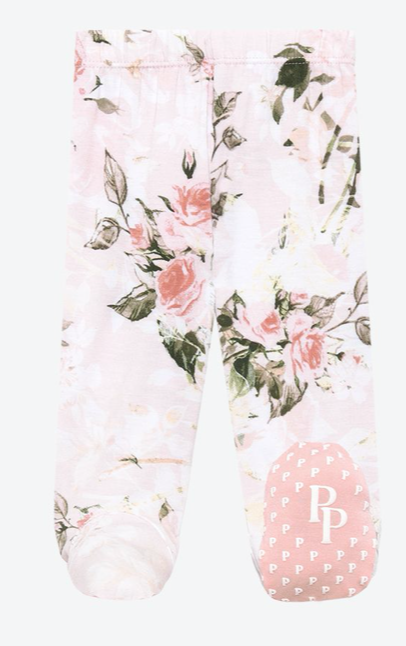 Vintage Pink Rose Tie Front Ruffled Kimono