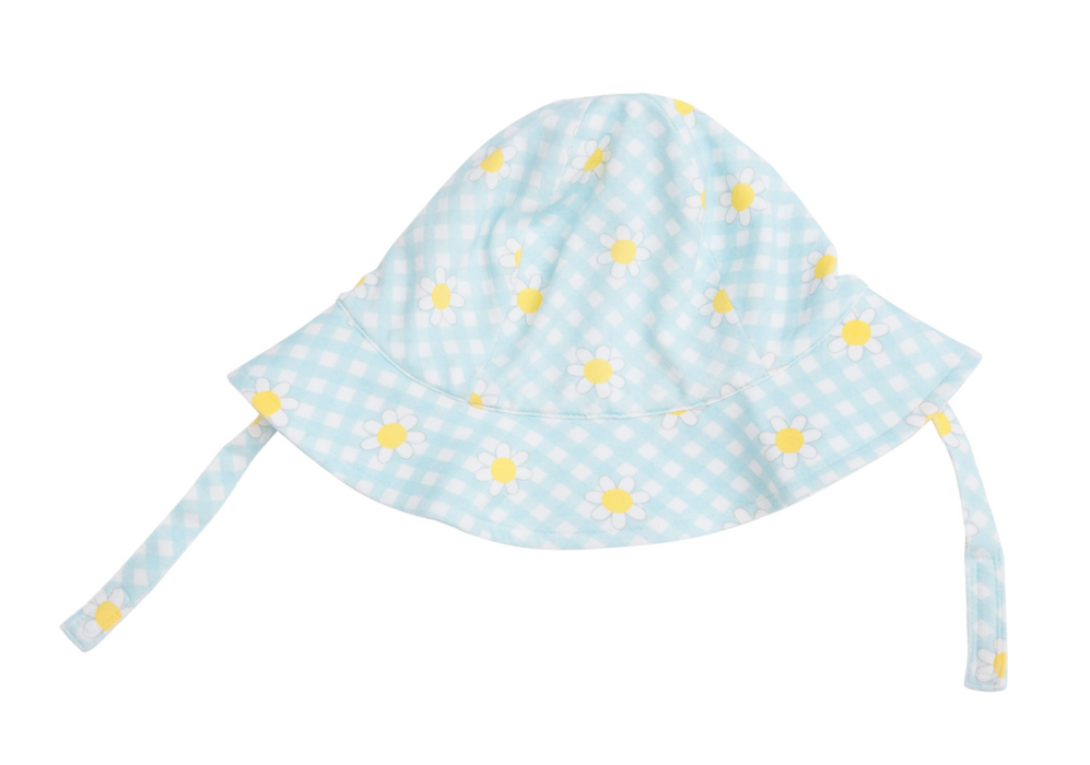 Gingham Daisy Sunhat