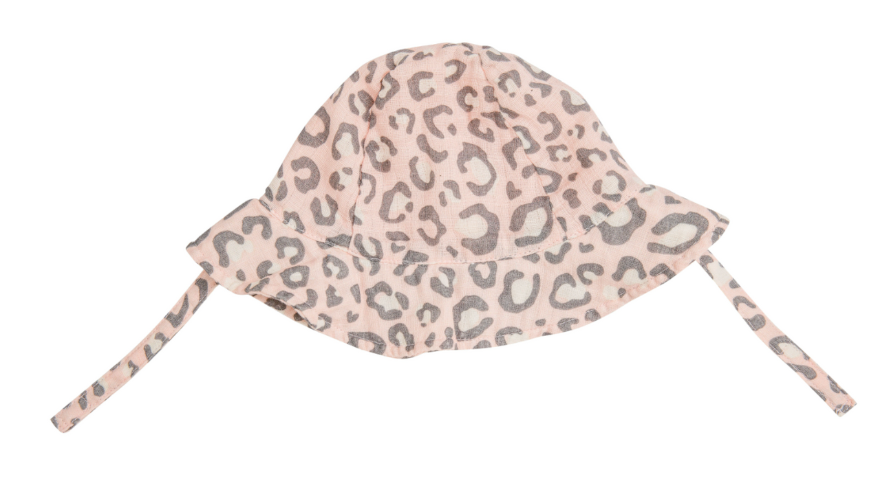 Pink Leopard Sunhat