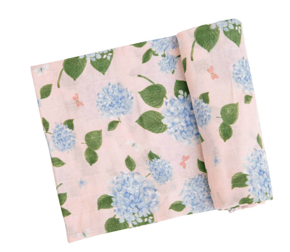 Hydrangea Swaddle Blanket