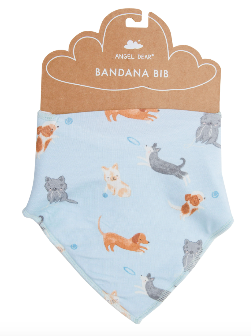 Blue Puppy Play Bandana Bib