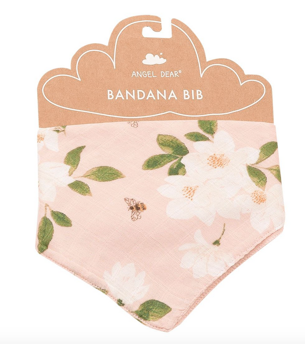 Pink Magnolia Bandana Bib