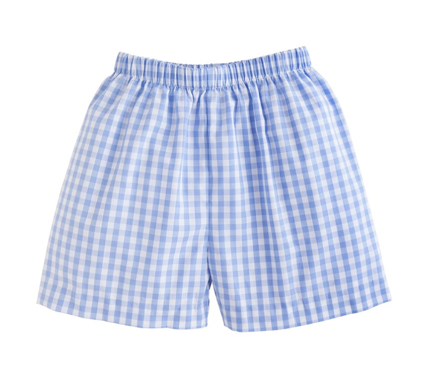Basic Gingham Shorts | Cornflower