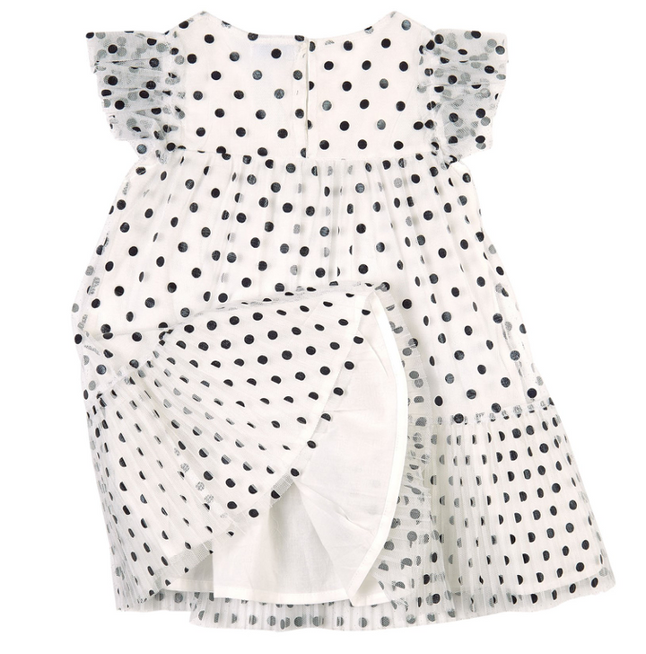 Black and White Polka Dot Tulle Dress | 3927