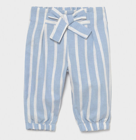 Blue Striped Pants with Bow | 1578