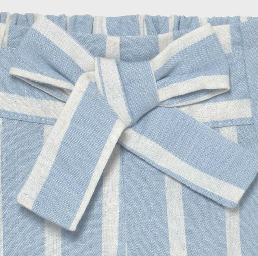 Blue Striped Pants with Bow | 1578