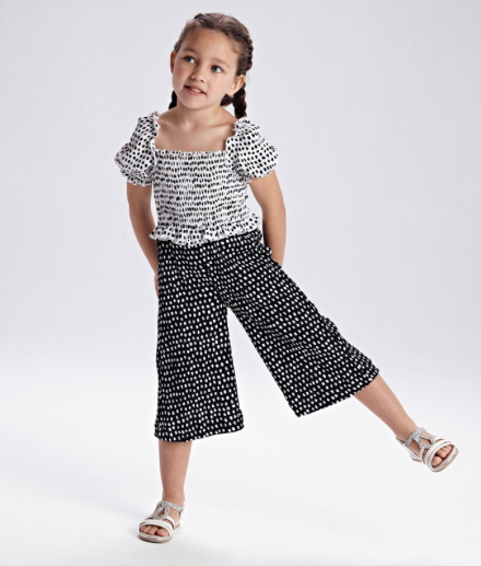 Black and White Polka Dot Jumpsuit | 3822