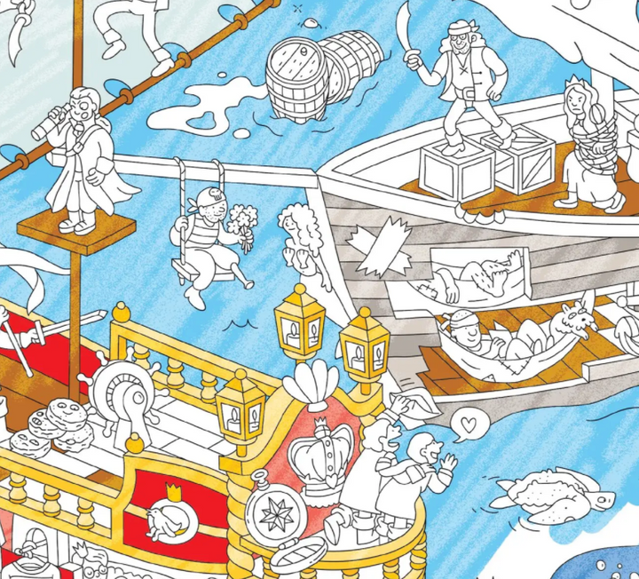 Giant Coloring Poster | Pirates