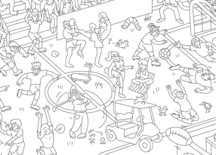 Giant Coloring Poster | Sports