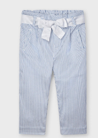 Blue and White Striped Pants | 3549