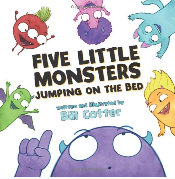Five Little Monsters Jumping on the Bed