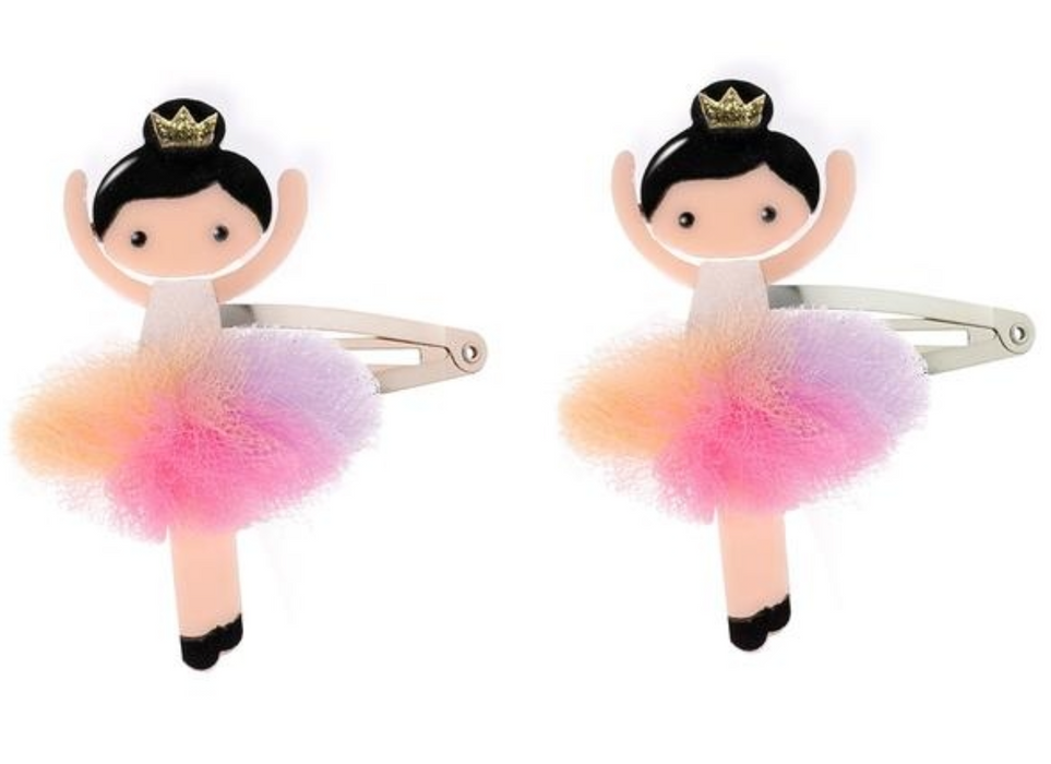 Ballerina Snap Clip | Rainbow Tutu
