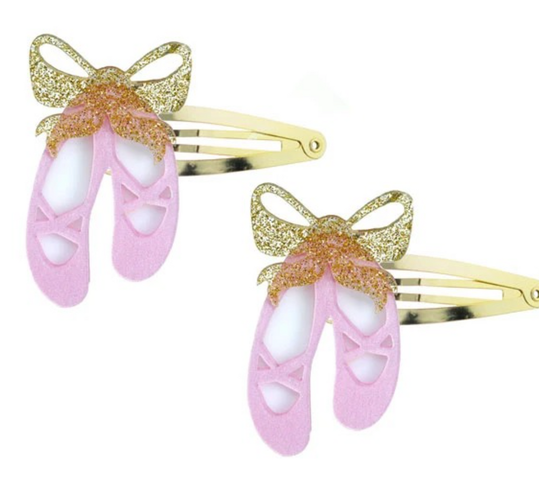 Pink Ballet Slippers | Snap Clip