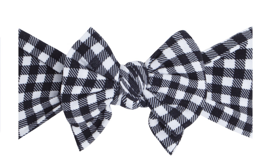 Printed Deb Bow | Black Gingham