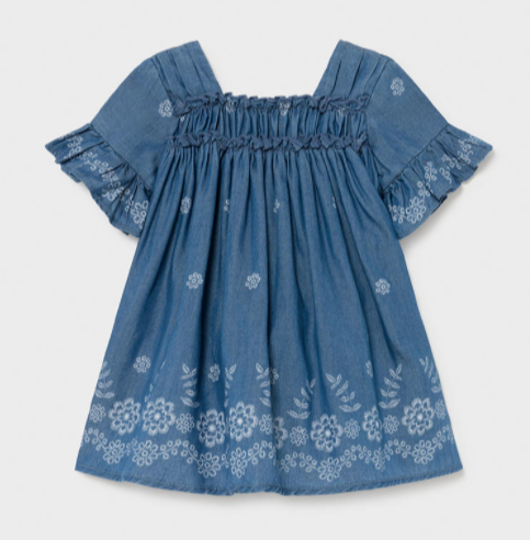 Denim Ruffle Dress | 1981