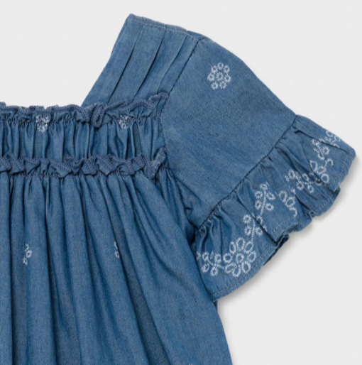 Denim Ruffle Dress | 1981