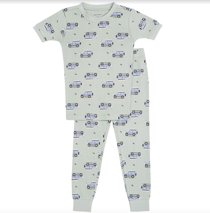 Blue Jeep Two Piece PJ Set