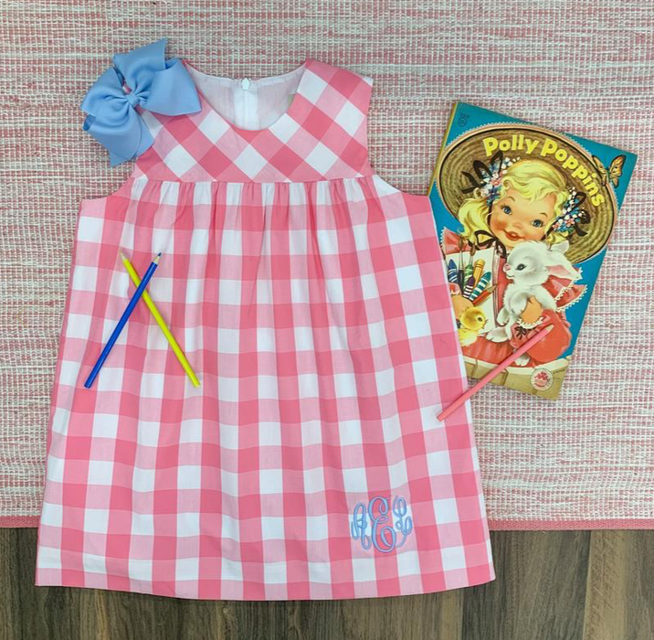 McFerran Frock | Hamptons Hot Pink Chattanooga Check
