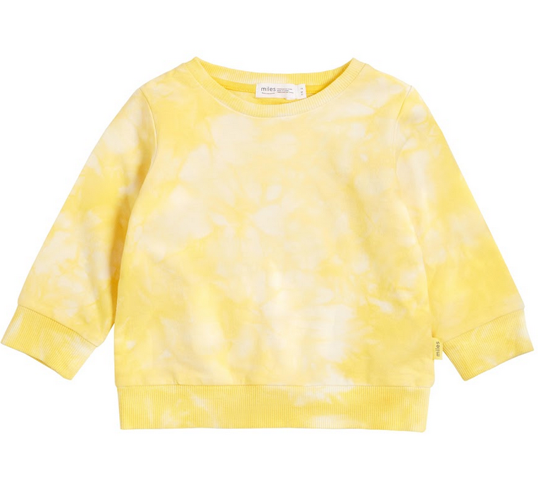 Yellow Tie Dye Sweatshirt