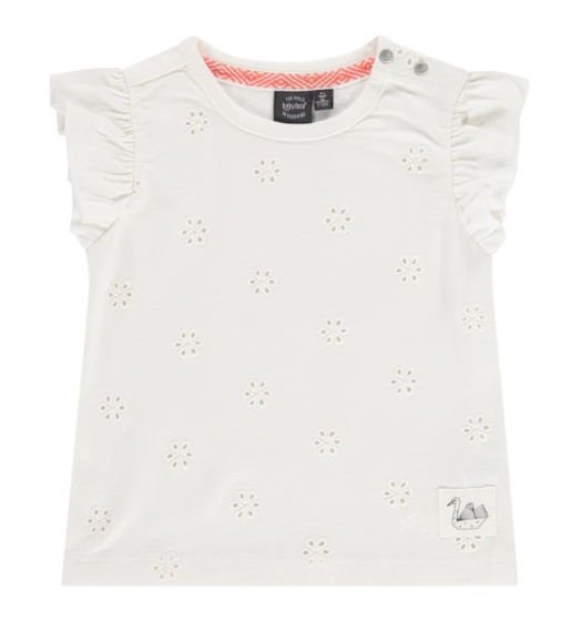 Creme Eyelet T-Shirt