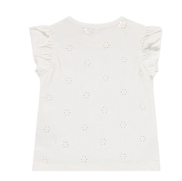 Creme Eyelet T-Shirt