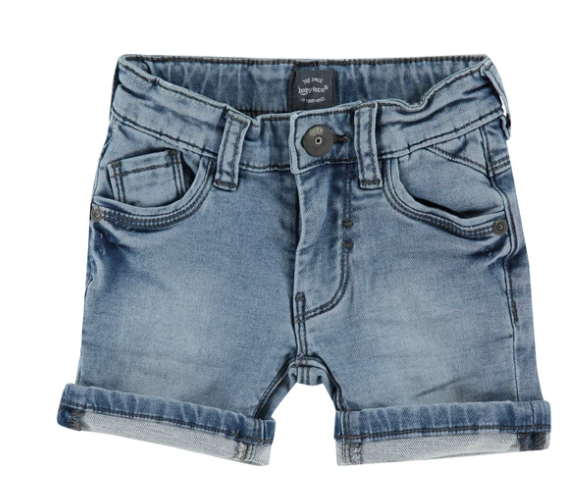 Jogg Jean Shorts | Mid Blue Denim