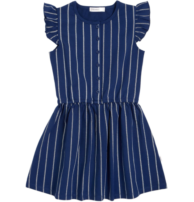 Blue Baseball Stitch Dress