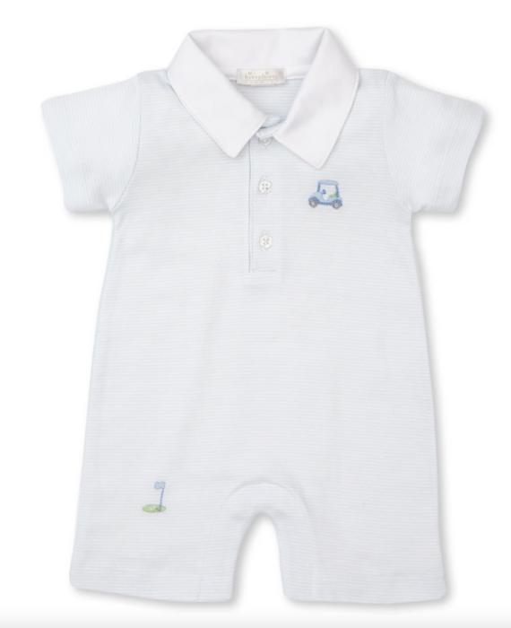 Hand Embroidered Golf Polo Playsuit