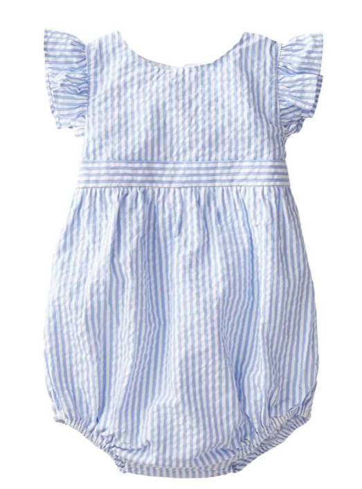 Beatrice Bubble | Blue and White Seersucker