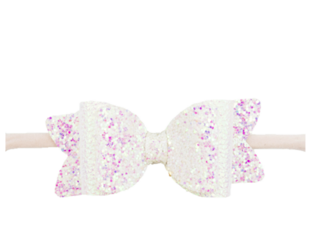 Pearl Glitter Lilly Bow | Headband