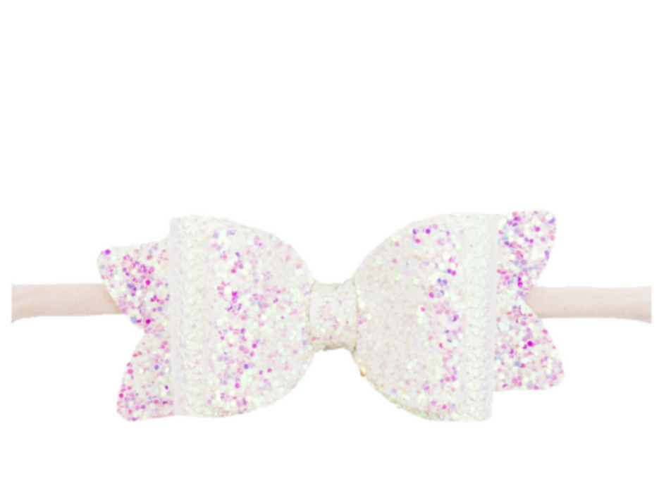 Pearl Glitter Lilly Bow | Clip