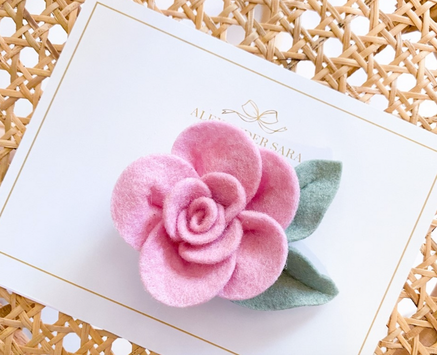 Mauve Felt Rosette | Headband