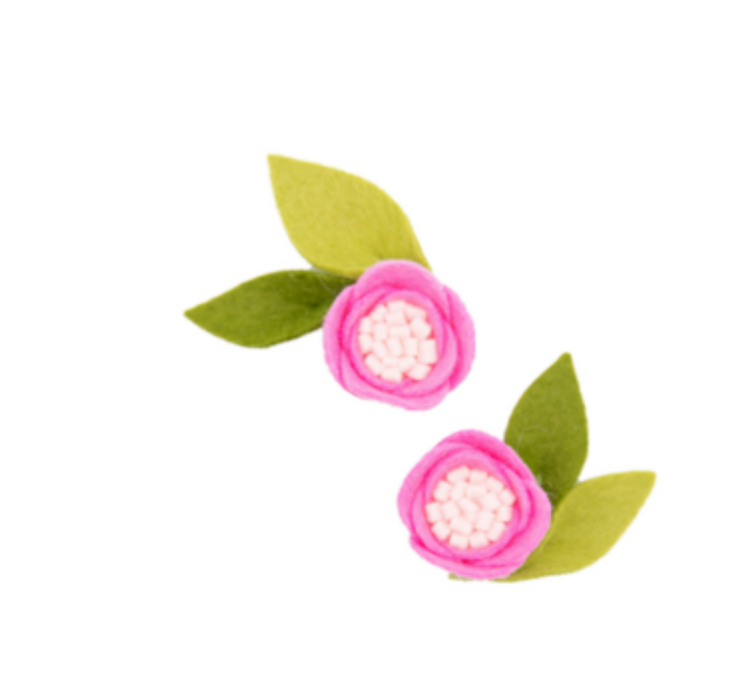 Peony Pigtail Set