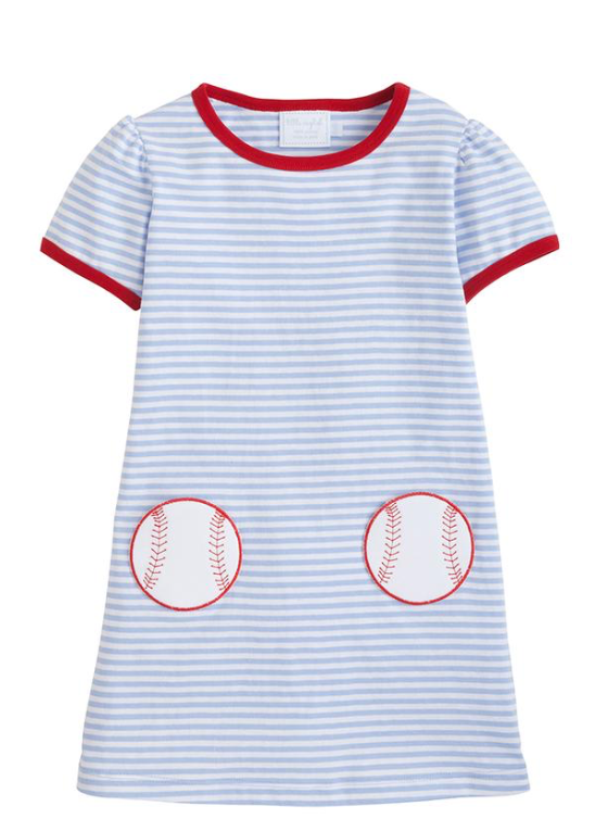 Applique T-Shirt Dress | Baseball