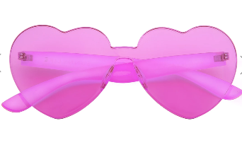 Pink Heart Sunglasses