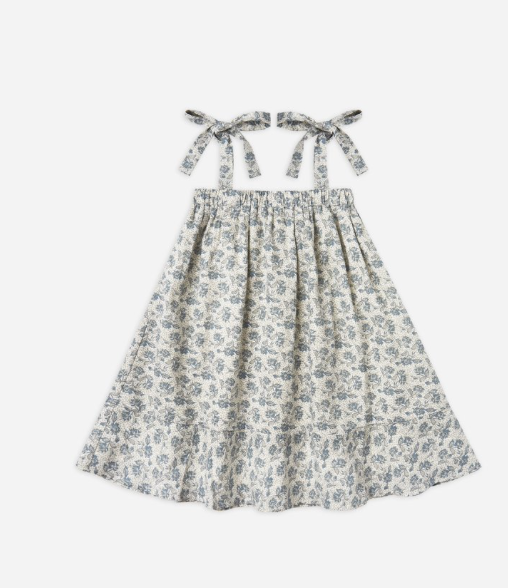 Shoulder Tie Dress | Roses