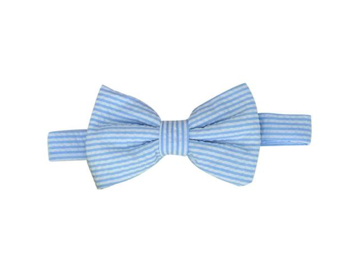 Baylor Bow Tie | Breakers Blue Seersucker