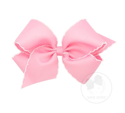 King Grosgrain Bow with Moonstitching
