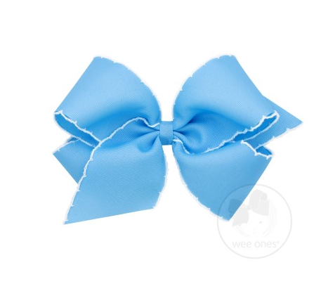 King Grosgrain Bow with Moonstitching