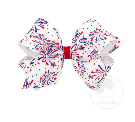 Medium Fireworks Grosgrain Bow