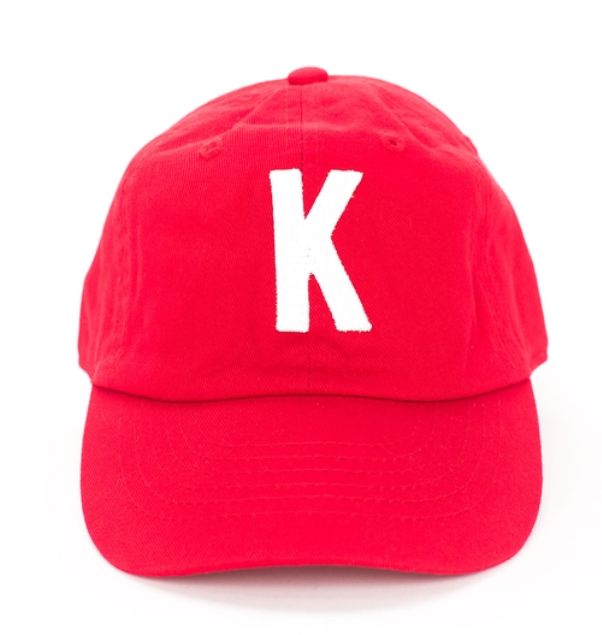 Red Letter Baseball Hat (Baby: 0-12 Months)