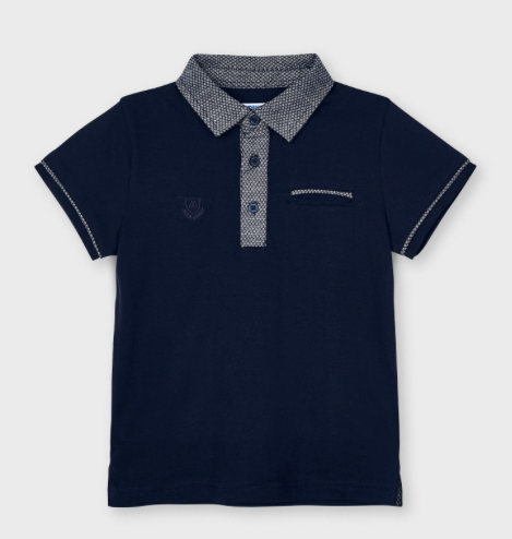 Short Sleeve Navy Polo | 3110