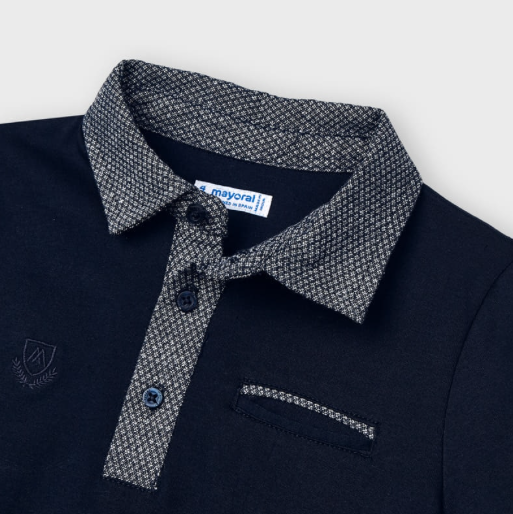 Short Sleeve Navy Polo | 3110