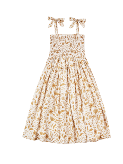 Garden Birds Ivy Smocked Dress