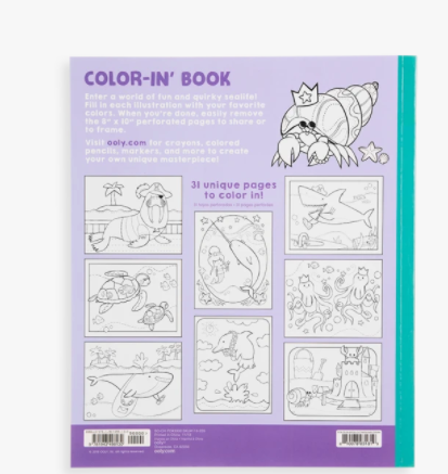 Color In Outrageous Ocean Book