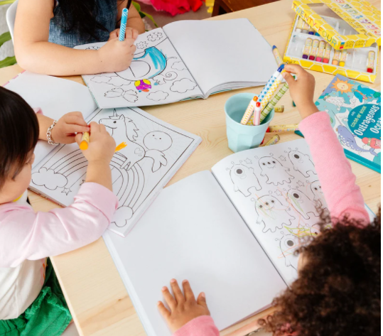 Color In Enchanting Unicorns Book