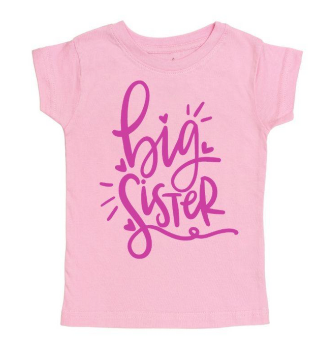 Big Sister Pink Doodle Shirt