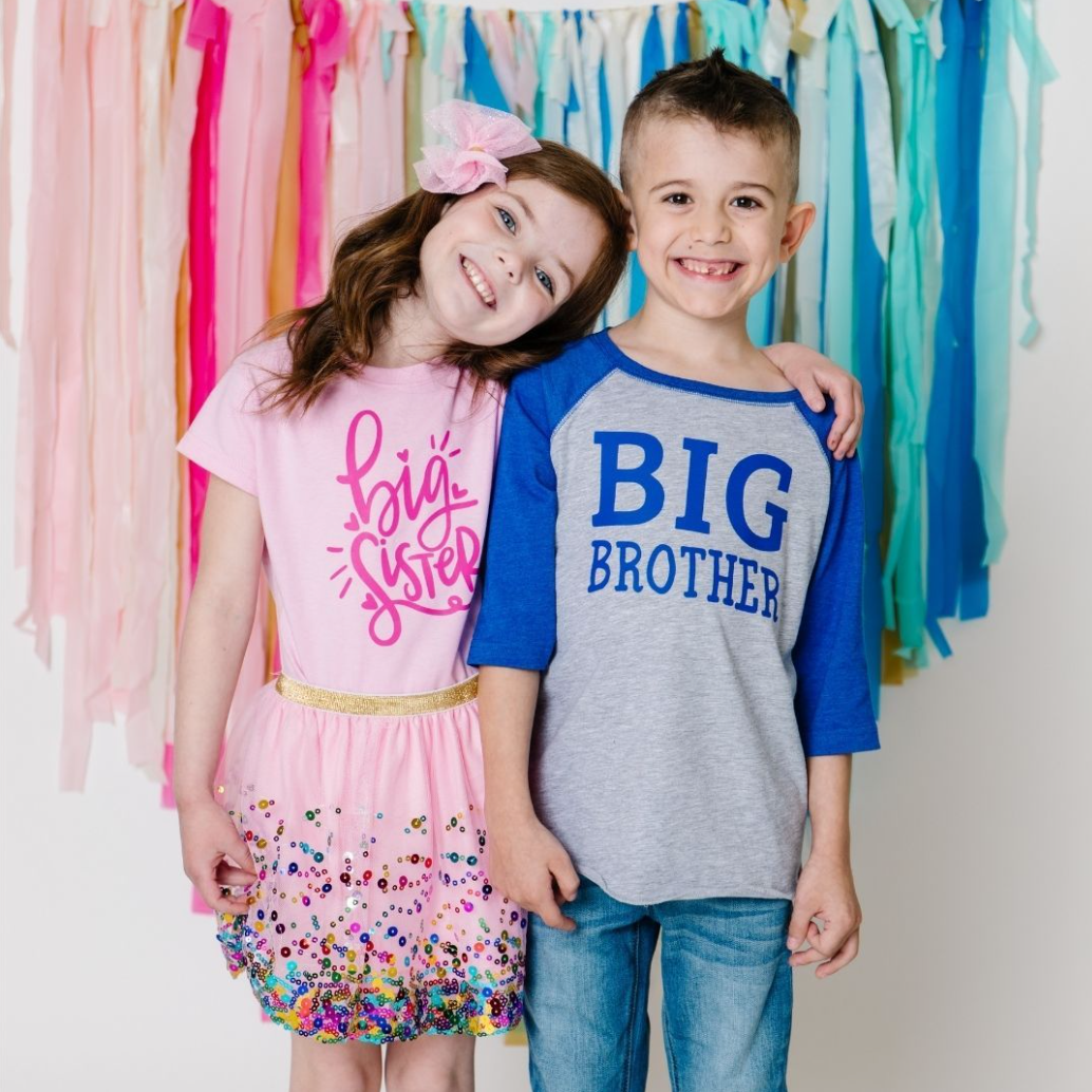 Big Sister Pink Doodle Shirt