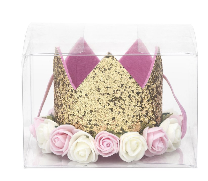 Gold Blush Flower Crown